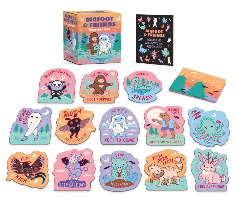 BOOK KIT BIGFOOT AND FRIENDS MAGNET SET
