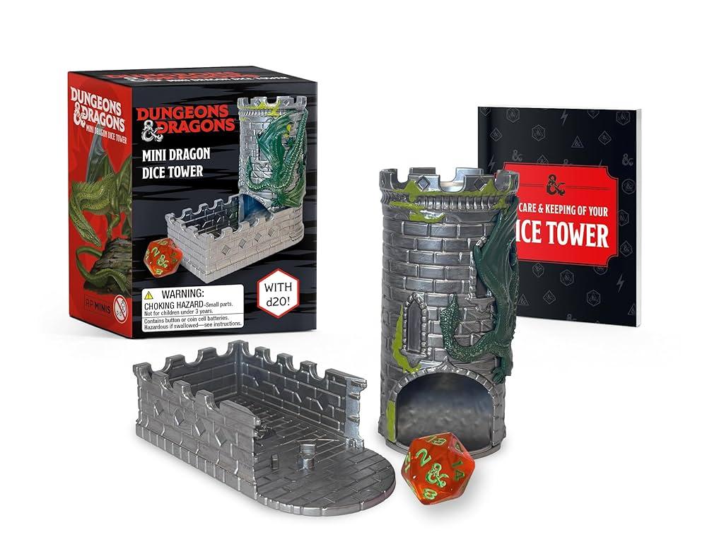 BOOK KIT DUNGEONS AND DRAGONS MINI DRAGON DICE TOWER
