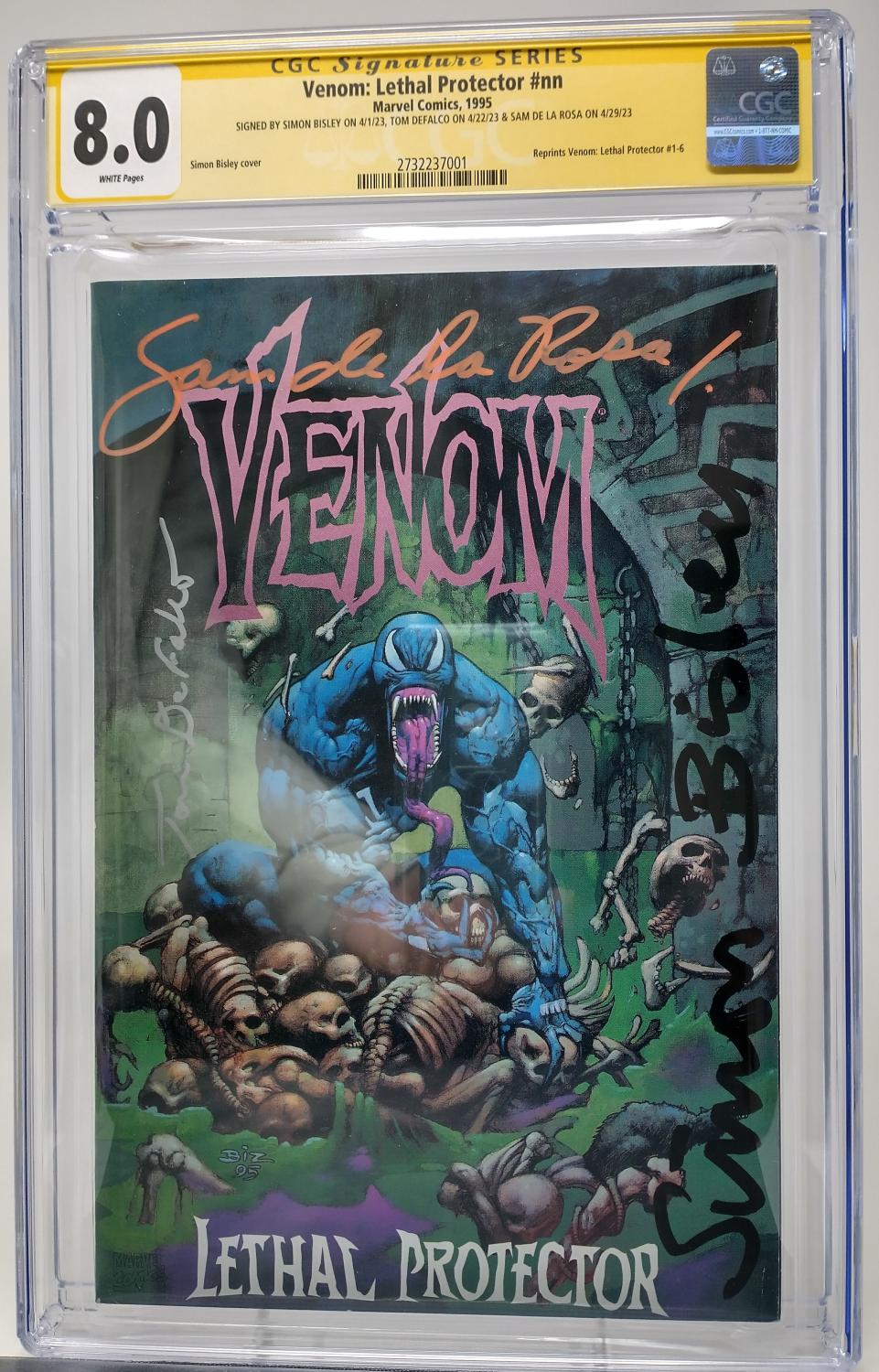 VENOM: LETHAL PROTECTOR TP - MARVEL 1995 - CGC 8.0 VF - SIGNED