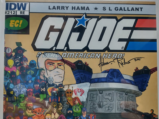 GI JOE A REAL AMERICAN HERO #212 EMERALD CITY EXCLUSIVE VAR COBRA COVER CGC 9.8 W STORM SHADOW SKETCH