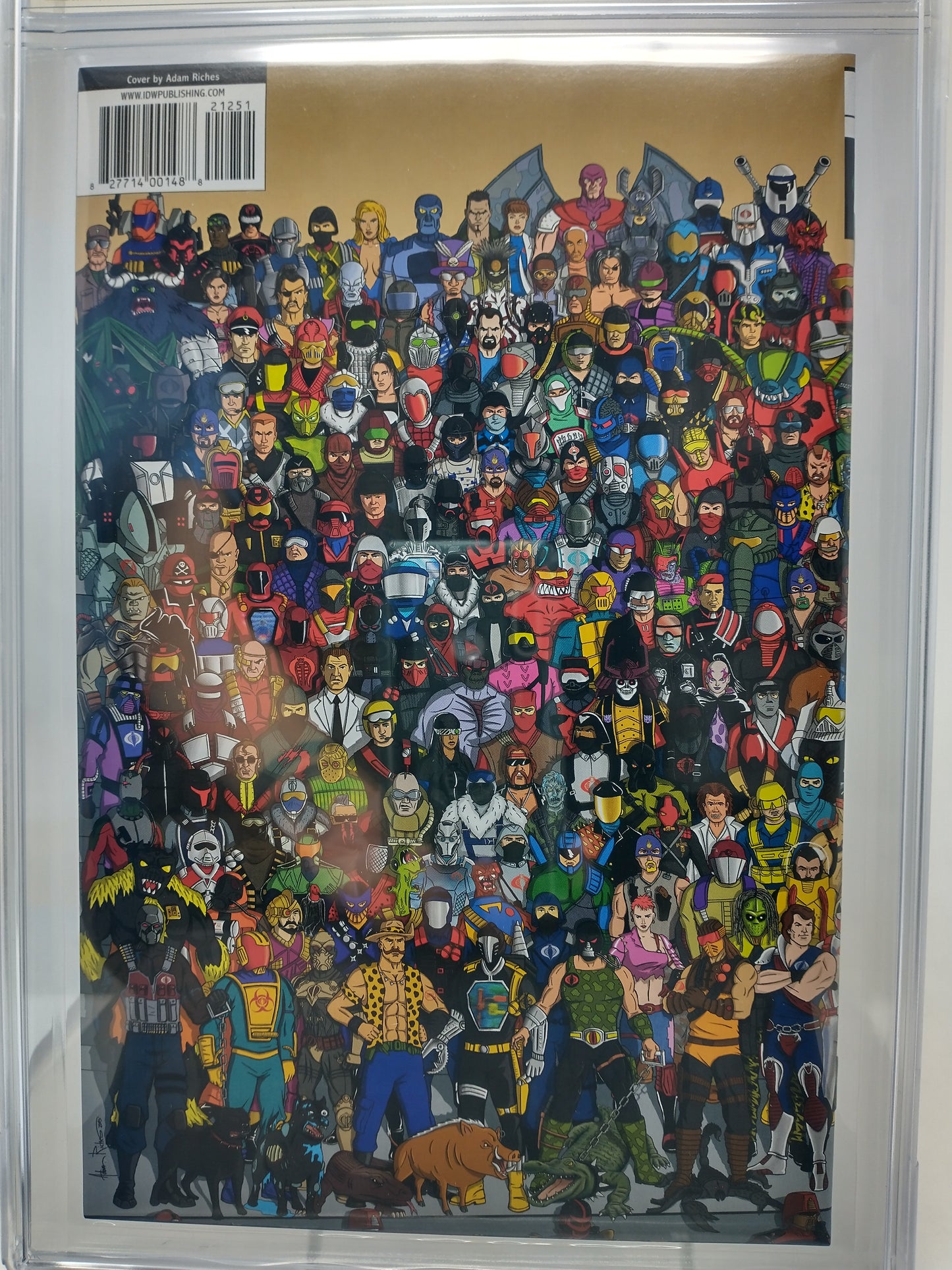 GI JOE A REAL AMERICAN HERO #212 EMERALD CITY EXCLUSIVE VAR COBRA COVER CGC 9.8 W STORM SHADOW SKETCH