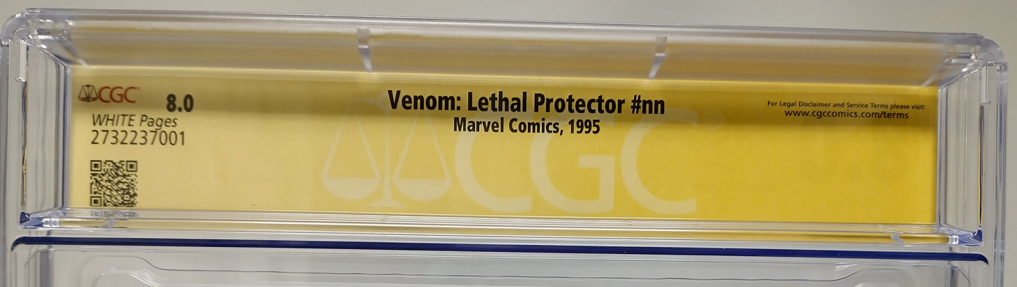 VENOM: LETHAL PROTECTOR TP - MARVEL 1995 - CGC 8.0 VF - SIGNED SIMON BISLEY, TOM DEFALCO, & SAM DE LA ROSA