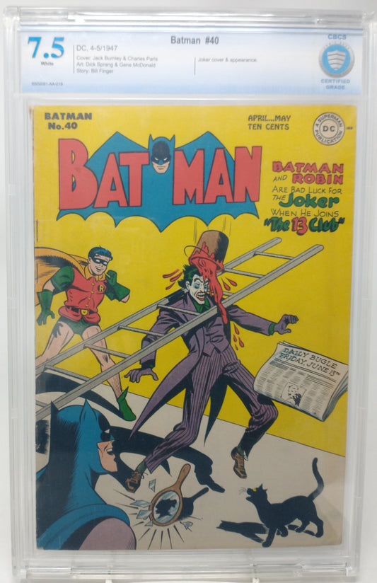 BATMAN #40 - DC 1947 - CBCS 7.0 - JOKER APPEARANCE