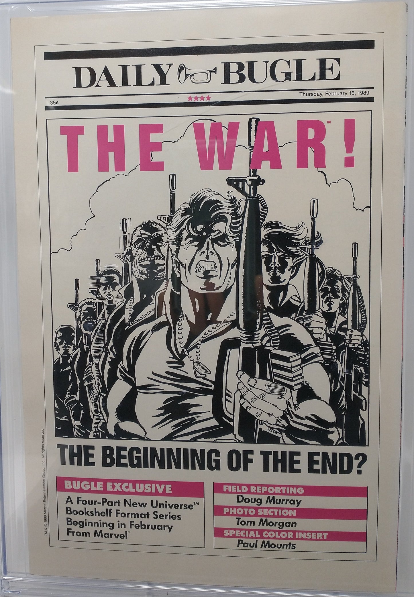 PUNISHER WAR JOURNAL #6 - MARVEL 1989 - CGC 9.8 - WOLVERINE 1ST MEETS PUNISHER