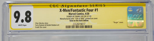 X-MEN/FANTASTIC FOUR #1 - MARVEL 2020 - CGC 9.8 - FRANK CHO SIGNED GIND VARIANT
