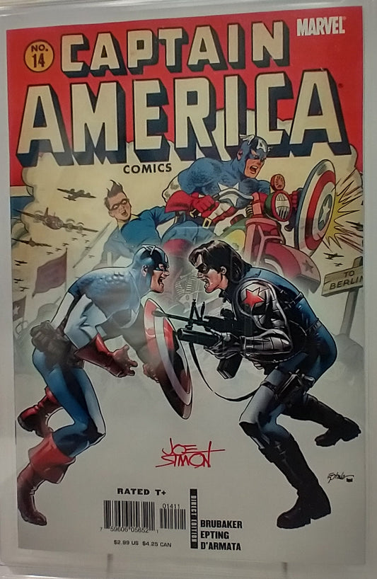 CAPTAIN AMERICA #14 - MARVEL 2006 - CGC 9.8 - JOE SIMON SIGNED