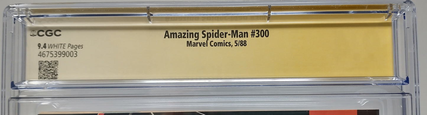 AMAZING SPIDER-MAN #300 - MARVEL 1988 - CGC 9.4 - 1ST VENOM APPEARANCE SIGNED