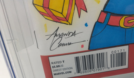 AMAZING SPIDER-MAN #1 - MARVEL 2014 - CGC 9.8 - SKETCH COVER BY AMANDA CONNER