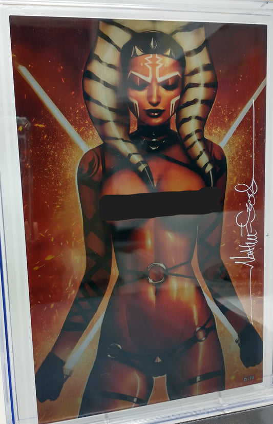 ZIRTY GIRLZ #1 - Z COMICZ 2020 - CGC 9.8 - AHSOKA METAL TOPLESS CVR NATHAN SZERDY
