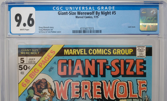 GIANT-SIZE WEREWOLF BY NIGHT #5 - MARVEL 1975 - CGC 9.6 - FINAL ISSUE