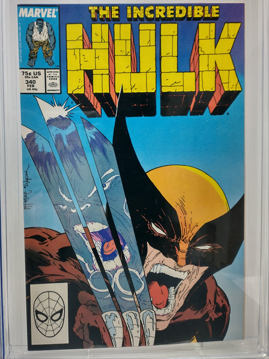 INCREDIBLE HULK #340 - MARVEL 1988 - CGC 9.4 - TODD MCFARLANE COVER