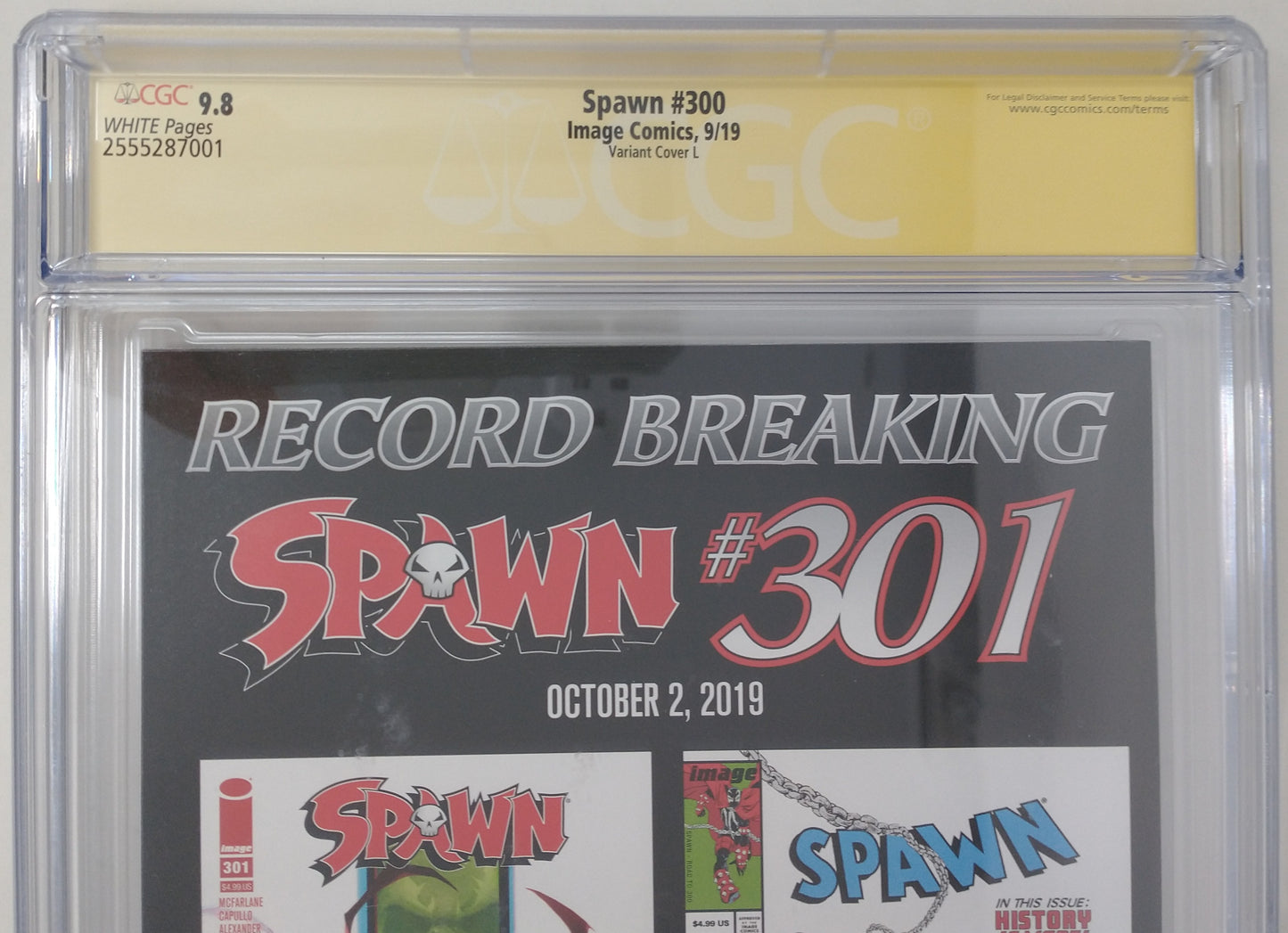 SPAWN #300 - IMAGE COMICS 2019 - CGC 9.8 - SIGNED TODD MCFARLANE