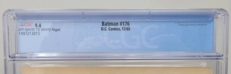 BATMAN #176 - DC 1965 - CGC 9.4 - ALFRED PENNYWORTH COLLECTION