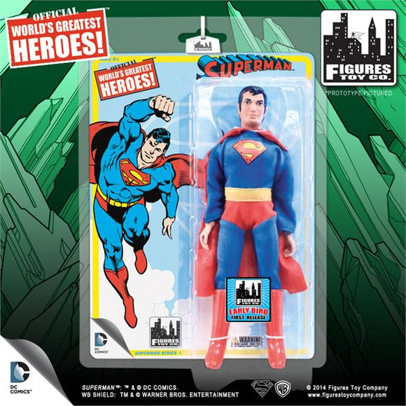 DC RETRO SUPERMAN EARLY BIRD FIRST RELEASE 8IN AF