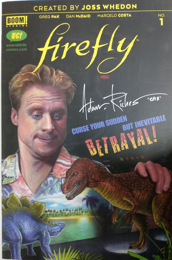 FIREFLY #1 EMERALD CITY EXCLUSIVE VARIANT ADAM RICHES SIGNED