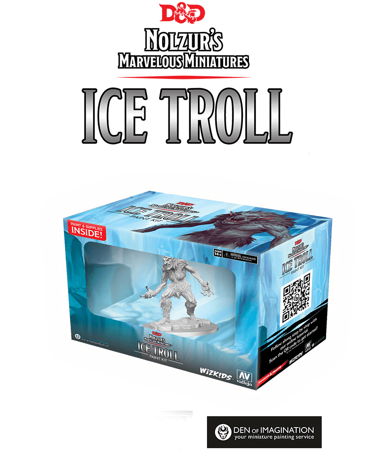 Nolzur: Ice Troll Paint Night Kit – Emerald City Comics