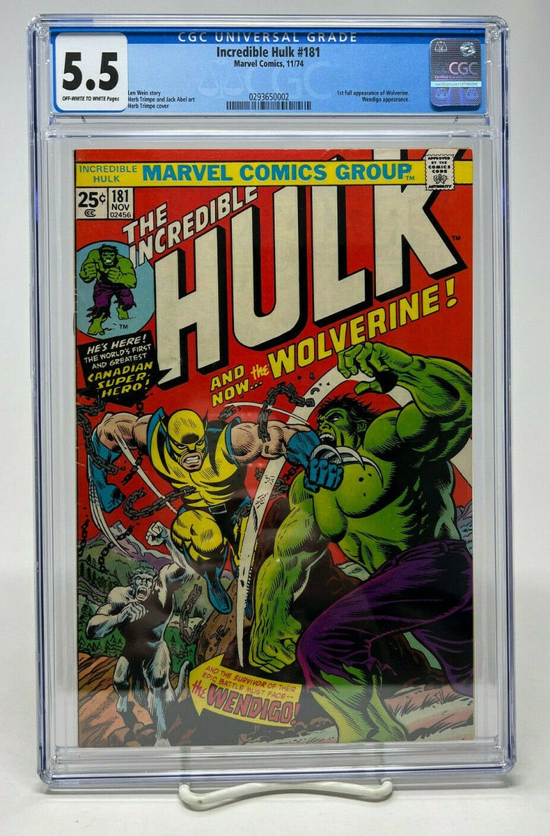 Incredible Hulk #181 ~ 1974 Marvel ~ Cgc 5.5 Fn- ~1St Full 
