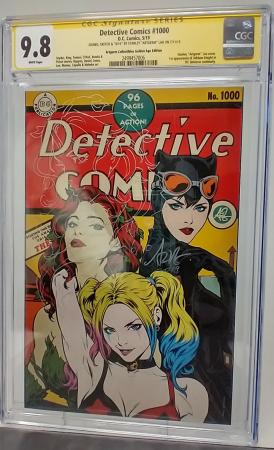 DETECTIVE COMICS #1000 - DC 2019 - CGC 9.8 - ARTGERM SIGNED SKETCH GOLDEN AGE VAR