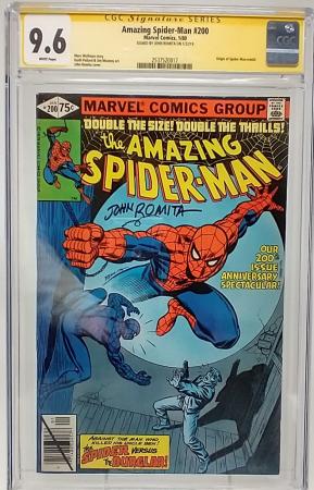 AMAZING SPIDER-MAN #200 - MARVEL 1980 - CGC 9.6 - SIGNED JOHN ROMITA SR.