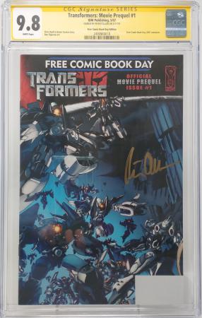 TRANSFORMERS: MOVIE PREQUEL #1 - IDW 2007 - CGC 9.8 - PETER CULLEN SIGNED