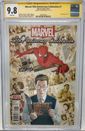 MARVEL 75TH ANNIVERSARY CELEBRATION #1 - 2014 - CGC 9.8 - JOHN ROMITA SIGNED