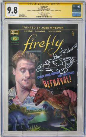 FIREFLY #1 - BOOM STUDIO 2018 - CGC 9.8 - SIGNED AND SKETCH BY NEIL ADAMS