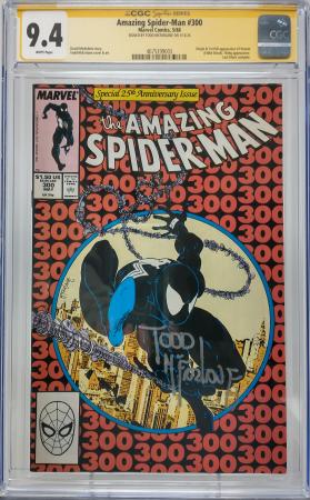 AMAZING SPIDER-MAN #300 - MARVEL 1988 - CGC 9.4 - 1ST VENOM APPEARANCE SIGNED