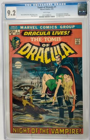 TOMB OF DRACULA #1 - MARVEL 1972 - CGC 9.2 - 1ST DRACULA APPEARANCE