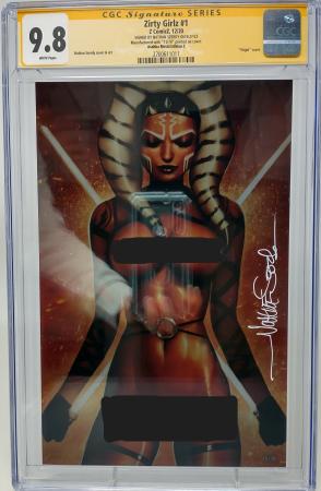 ZIRTY GIRLZ #1 - Z COMICZ 2020 - CGC 9.8 - AHSOKA METAL NUDE CVR NATHAN SZERDY