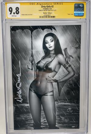 ZIRTY GIRLZ #2 - Z COMICZ 2022 - CGC 9.8 - MORTICIA CVR SIGNED NATHAN SZERDY