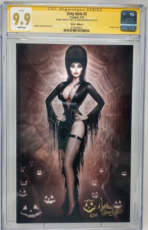 ZIRTY GIRLZ #2 - Z COMICZ 2022 - CGC 9.8 - ELVIRA CVR NATHAN SZERDY SIGNED