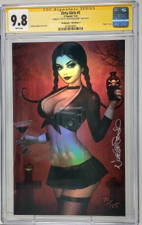 ZIRTY GIRLZ #2 - Z COMICZ 2022 - CGC 9.8 - WEDNESDAY FOIL NATHAN SZERDY