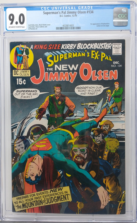SUPERMANS PAL JIMMY OLSEN #134 - DC 1970 - CGC 9.0 - 1ST DARKSEID
