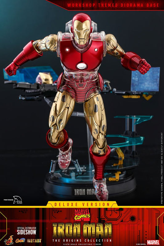 HOT TOYS IRON MAN DELUXE ORIGINS COLLECTION AF CMS 08-D38