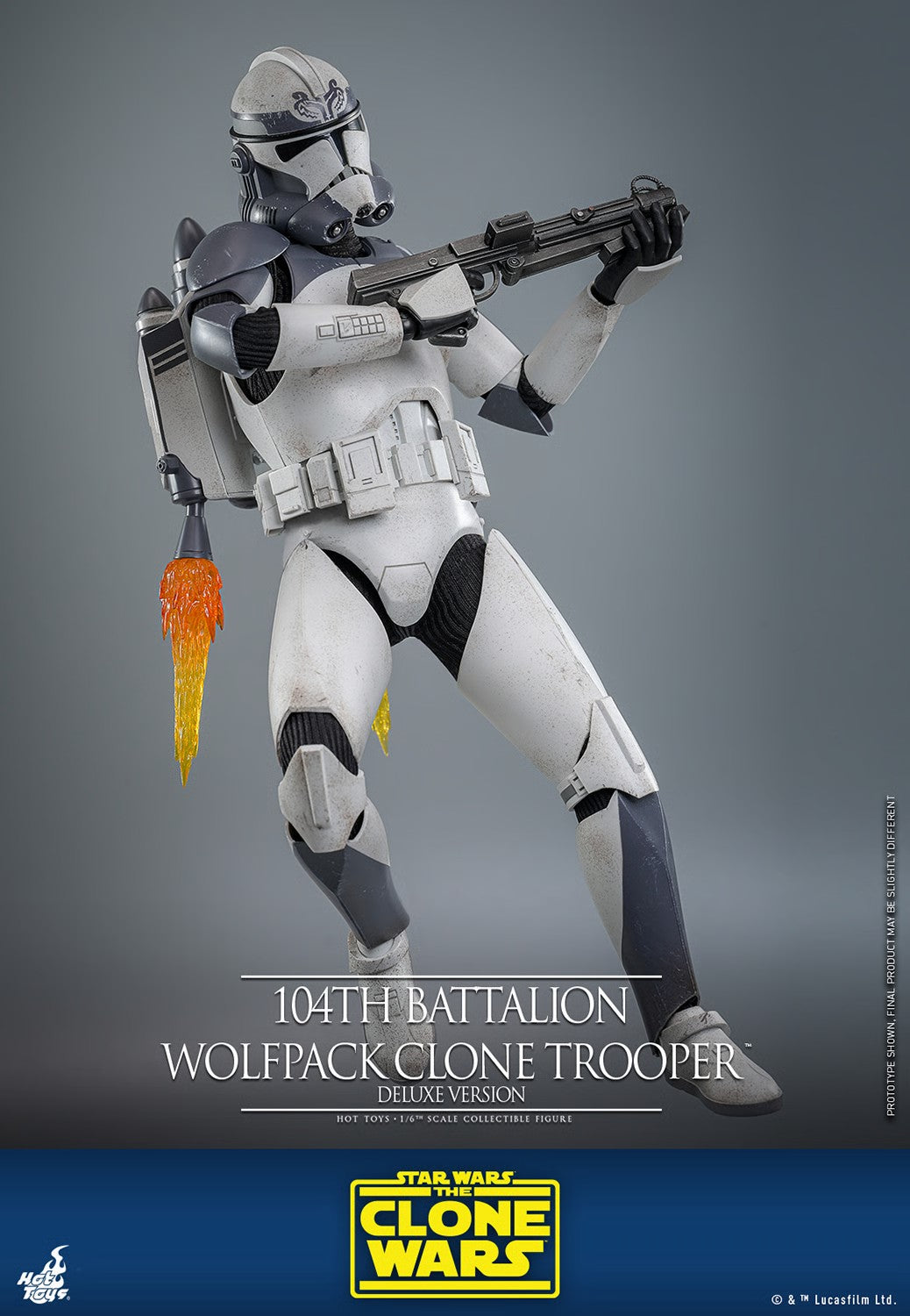 HOT TOYS SW 104TH BATTALION WOLFPACK CLONE TROOPER DX TMS 143 AF