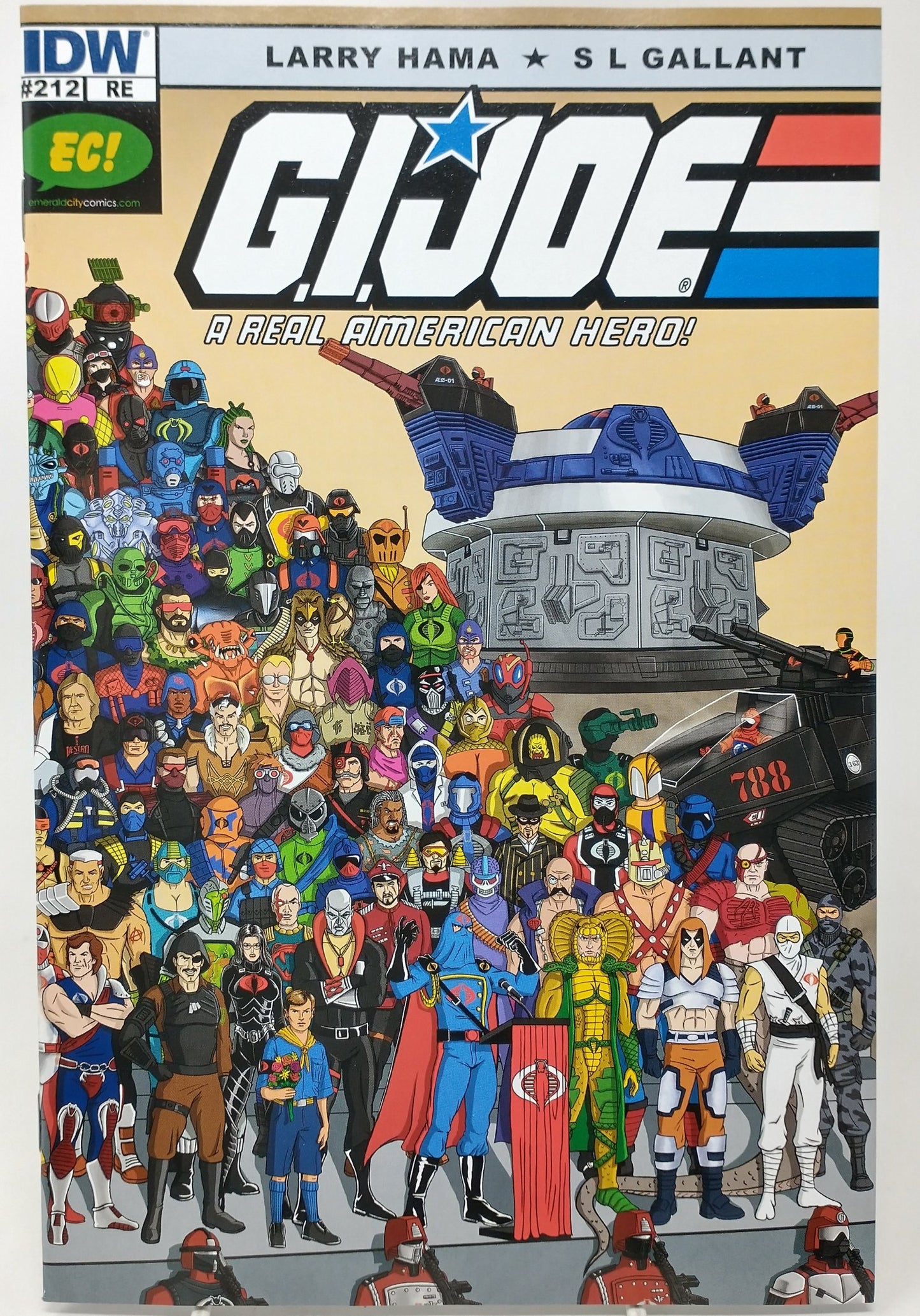 GI JOE A REAL AMERICAN HERO #212 EC EXCLUSIVE VARIANT ADAM RICHES - EMERALD CITY