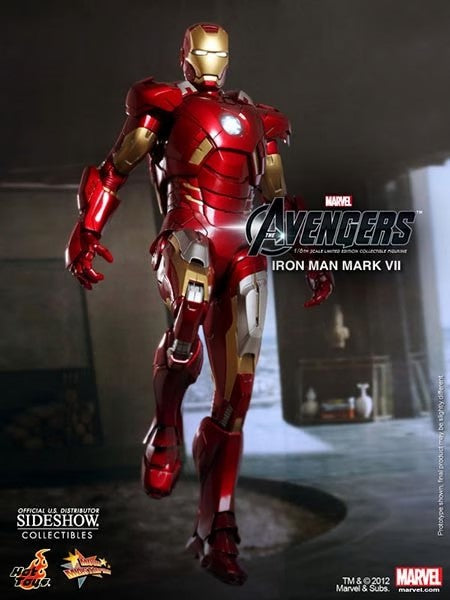 HOT TOYS IRON MAN MARK VII AVENGERS MMS 185 AF