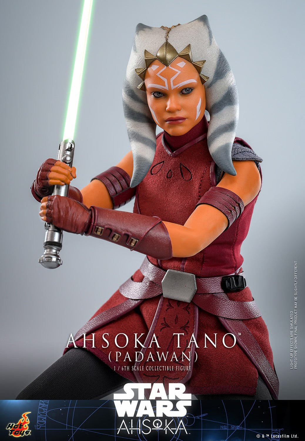 HOT TOYS SW AHSOKA TANO PADAWAN TMS 123 AF
