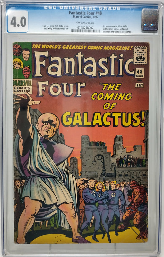 FANTASTIC FOUR #48 - MARVEL 1966 - CGC 4.0 - 1ST SILVER SURFER & 1ST GALACTUS CAMEO