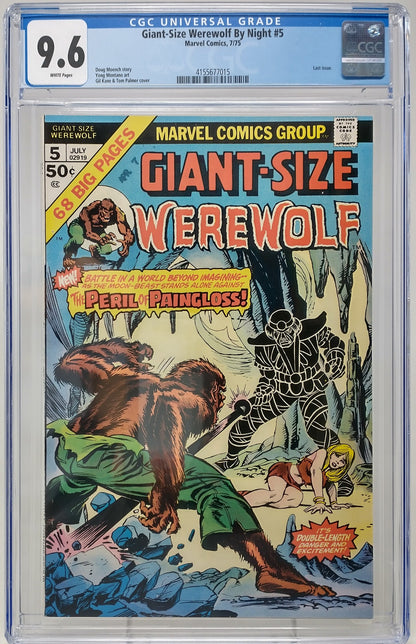 GIANT-SIZE WEREWOLF BY NIGHT #5 - MARVEL 1975 - CGC 9.6 - FINAL ISSUE