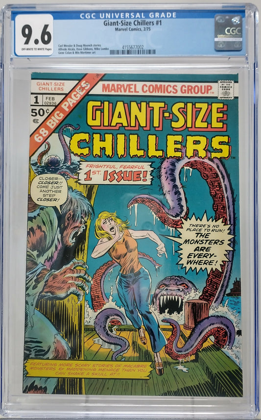 GIANT-SIZE CHILLERS #1 - MARVEL 1975 - CGC 9.6 NM+