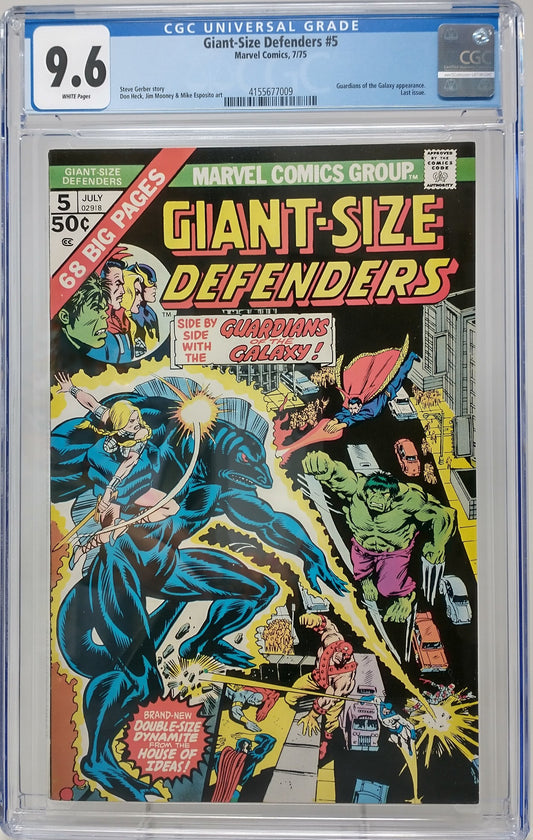GIANT-SIZE DEFENDERS #5 - MARVEL 1975 - CGC 9.6 - INTRO VANCE ASTROVIK