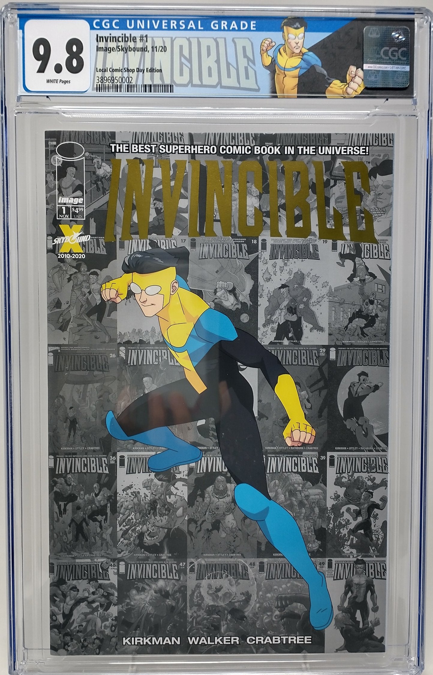 INVINCIBLE #1 - IMAGE 2020 - CGC 9.8 - LOCAL COMIC SHOP DAY REPRINT
