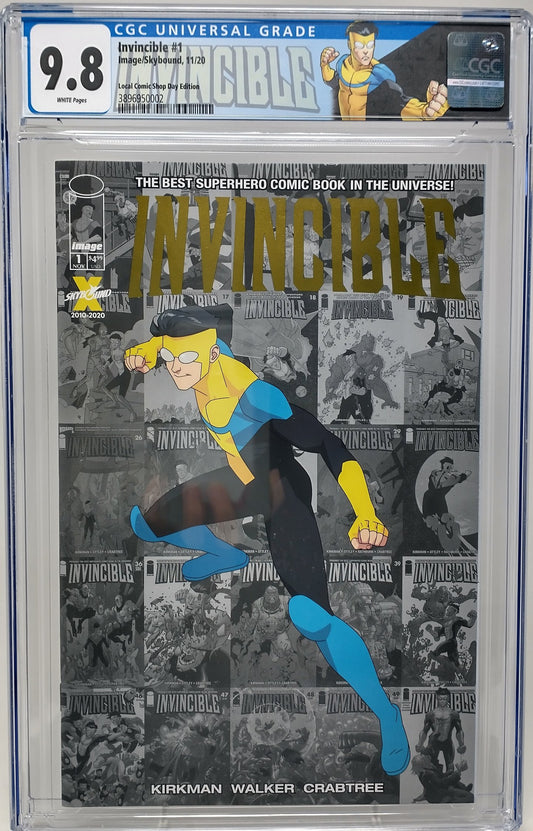 INVINCIBLE #1 - IMAGE 2020 - CGC 9.8 - LOCAL COMIC SHOP DAY REPRINT