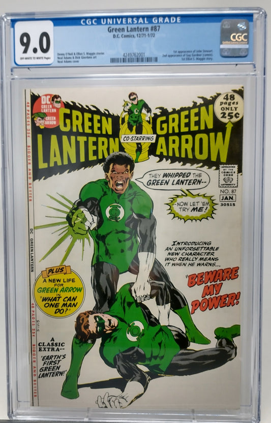 GREEN LANTERN #87 - DC 1971 - CGC 9.0 - 1ST JOHN STEWART APPEARANCE