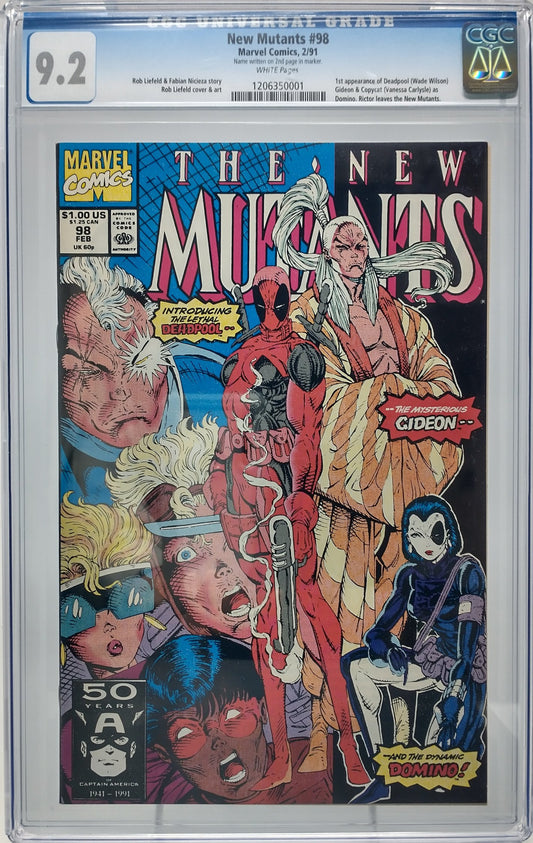 NEW MUTANTS #98 - MARVEL 1991 - CGC 9.2 - 1ST DEADPOOL APPEARANCE