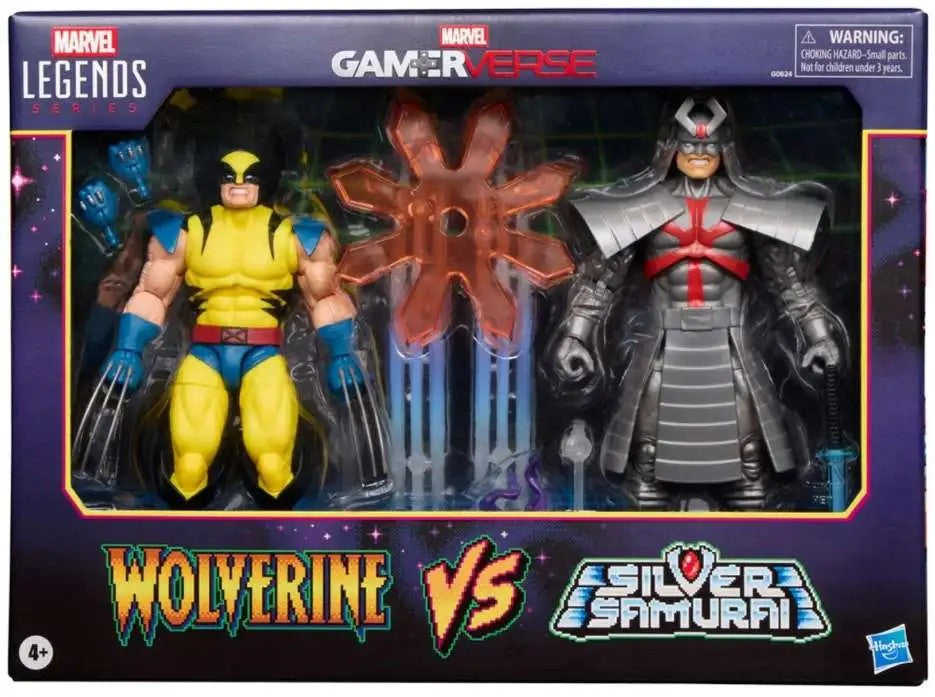 MARVEL LEGENDS NEW 2 PACK WOLVERINE VS SILVER SAMURAI GAMERVERSE AF