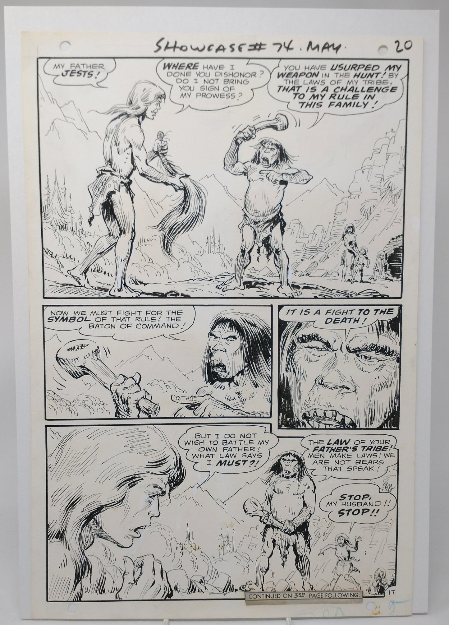 SHOWCASE #74 PAGE 17 - 1968 ORIGINAL ART BY HOWARD POST