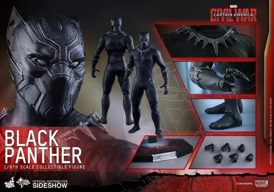 HOT TOYS BLACK PANTHER CIVIL WAR AF MMS 363