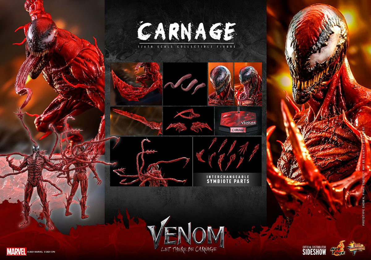 HOT TOYS CARNAGE VENOM: LET THERE BE CARNAGE MMS 619 AF